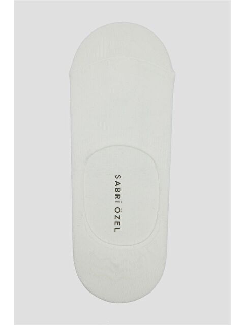 Sabri Özel Beyaz Pamuk Karışımlı Esnek Erkek Çorap