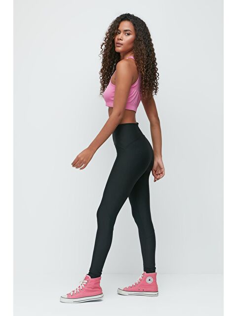 C&City Karyoka Yüksek Bel Uzun Spor Tayt 9403 Siyah - S000222353-19351