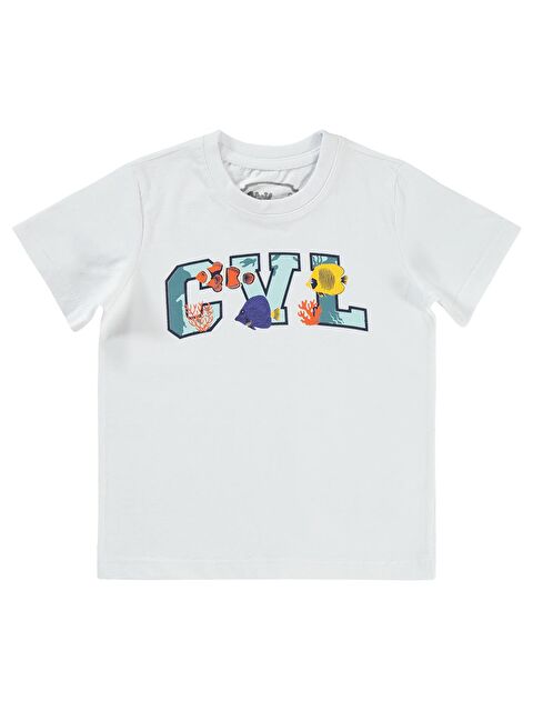 Civil Boys Erkek Çocuk Tişört 2-5 Yaş Beyaz - S000198943-20063