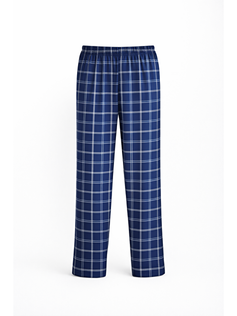 Formo Erkek %100 Doğal Organik Pamuk Ekose / Kareli Cepli Kaliteli Pijama Altı - S000529341-17234