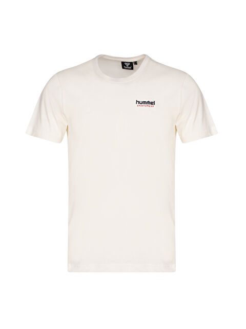 Hummel Zumo Erkek Ekru Yuvarlak Yaka Tişört - S000517199-19965