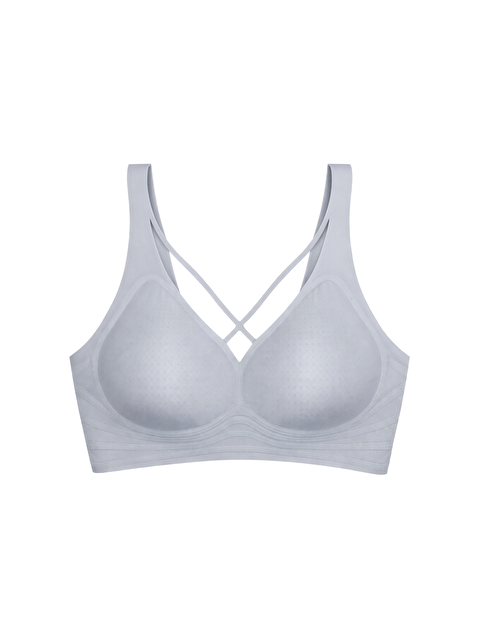 Cottonhill Seamless Bra - Zero Feel | Gri Lazer Kesim Dikişsiz Ultra Hafif Balensiz Kadın Sütyen - S000510334-20600