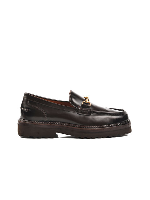 Ayakmod Premium 7710 Kahve Hakiki Deri Erkek Loafer Ayakkabı - S000282653-19291