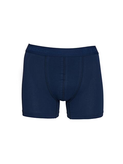 TRENDHILL Erkek Pamuklu Elastanlı Esnek Kumaş Boxer Lacivert 7811-L - S000529342-21164