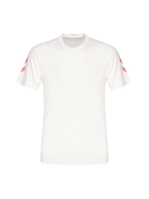 Hummel Tolvanera Erkek Beyaz Yuvarlak Yaka Tişört - S000517200-20063