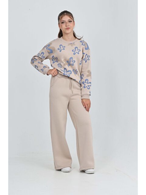 Toontoykids Kız Çocuk Çiçek Baskılı Eşofman Takım - S000446282-19928