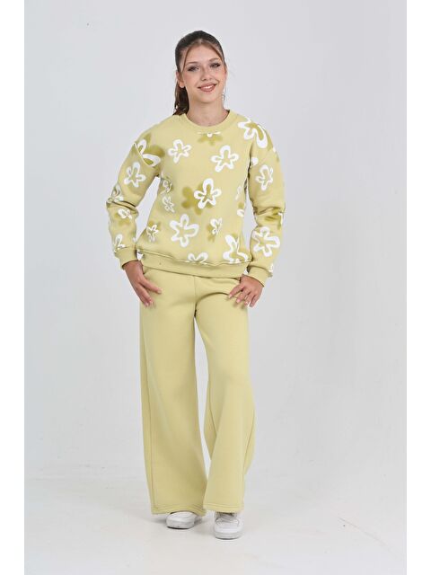 Toontoykids Kız Çocuk Çiçek Baskılı Eşofman Takım - S000446282-29488