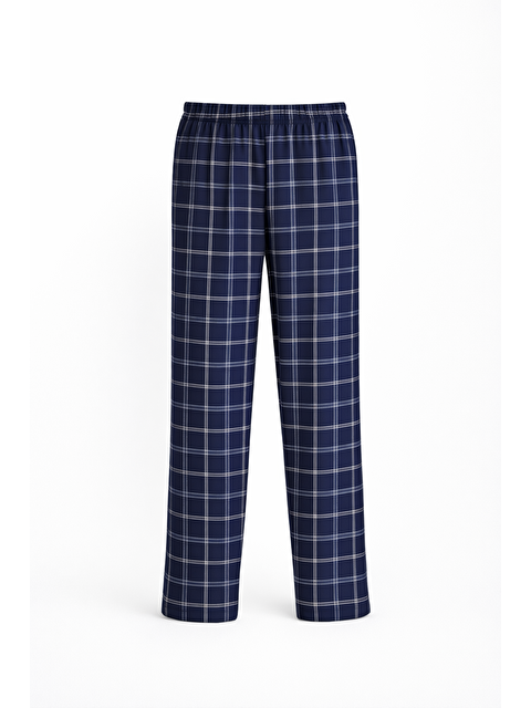 Formo Erkek %100 Doğal Organik Pamuk Ekose / Kareli Cepli Kaliteli Pijama Altı - S000529341-29672