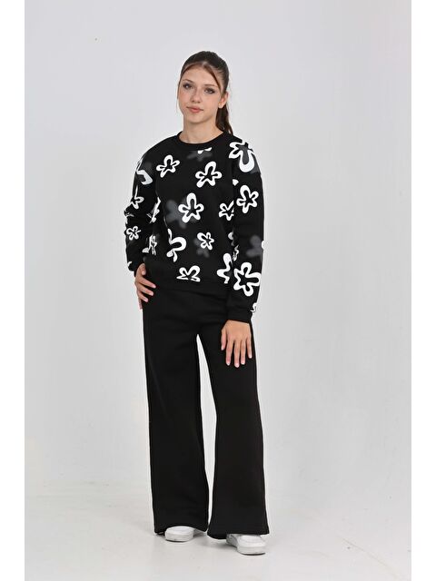 Toontoykids Kız Çocuk Çiçek Baskılı Eşofman Takım - S000446282-19351