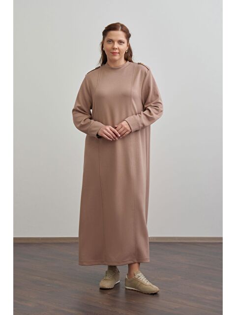 ALLDAY Vizon-Yumuşak Dokulu Apoletli Elbise - S000500748-26429