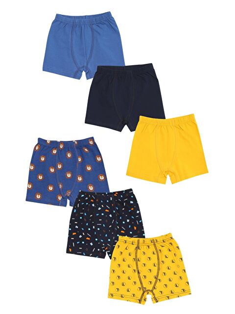 Vitmo 6'Lı Erkek Çocuk Pamuklu Sailor & Mix Karışık Boxer - S000333470-23173