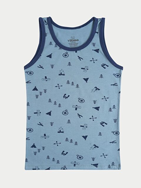 Vitmo 3'Lü Erkek Çocuk Pamuklu Camper Karışık Atlet - S000333473-23173