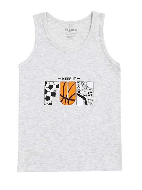 Vitmo 3'Lü Erkek Çocuk Pamuklu Atletik Karışık Atlet - S000333477-23173