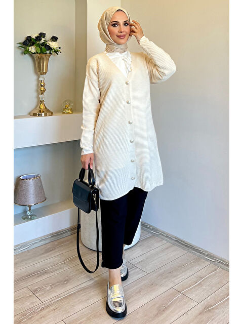 Julude Kadın Tesettür Triko Hırka - S000289764-19966