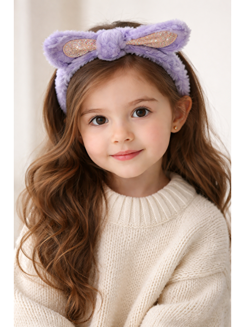 Katia And Bony Kız Çocuk Fiyonklu Saç Bandı Lila