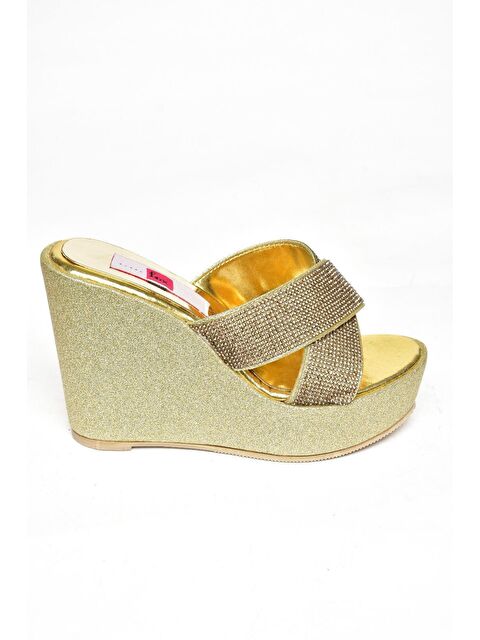 Fox Shoes S8204212 Altın Kadın Terlik - S000169044-20076