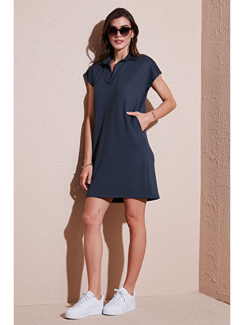 Lela Regular Fit Polo Yaka Mini Elbise 5866153 - S000346532-33408