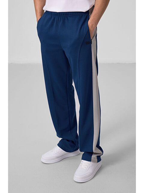 Tommylife Parlament-Taş Yüzeyi Dokulu Standart Fit Palazzo Erkek Pantolon - 82171