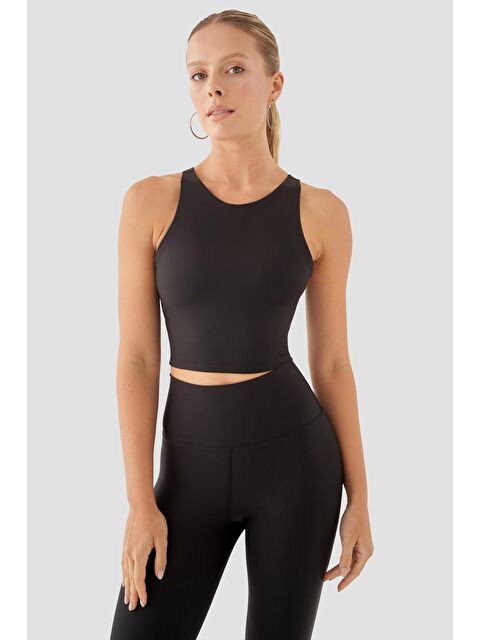 Superstacy Jane Orta Destekli Siyah Spor Büstiyer - S000221518-19351