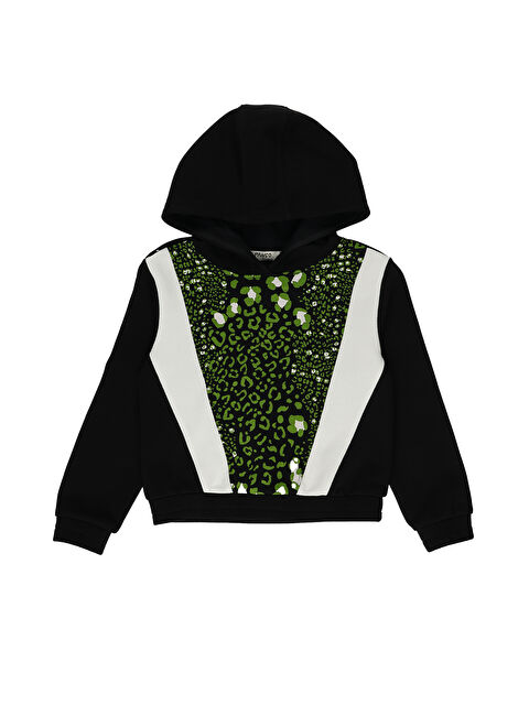 Panço Kız Çocuk Kapüşonlu Sweatshirt - S000253503-19351