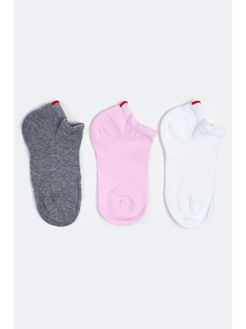 Katia And Bony Run 3 lü Kadın Basic Patik Çorap - S000134175-23173