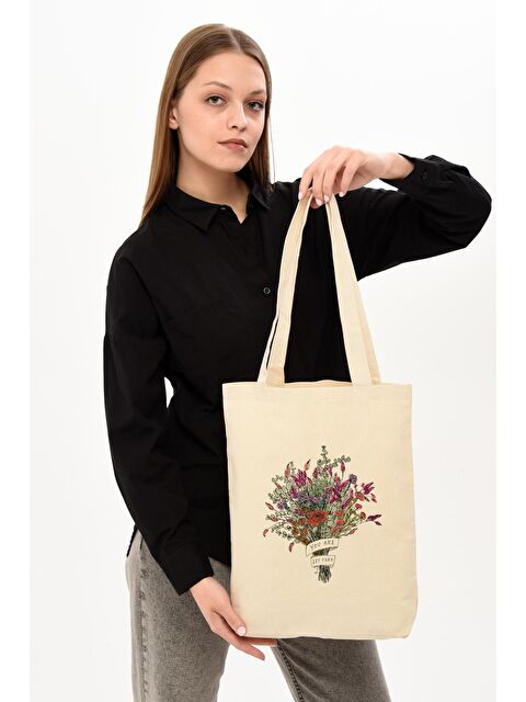 Bagg Kanvas You Are Set Free Bez Çanta C0606 - S000153075-19966