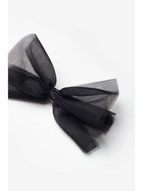 Le Mabelle Siyah Simli Bağlamalı Kız Çocuk Tül Klips Toka - S000408000-19351