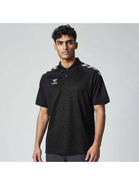 Hummel Dream Functional Erkek Siyah Polo Yaka Tişört - S000517202-19351