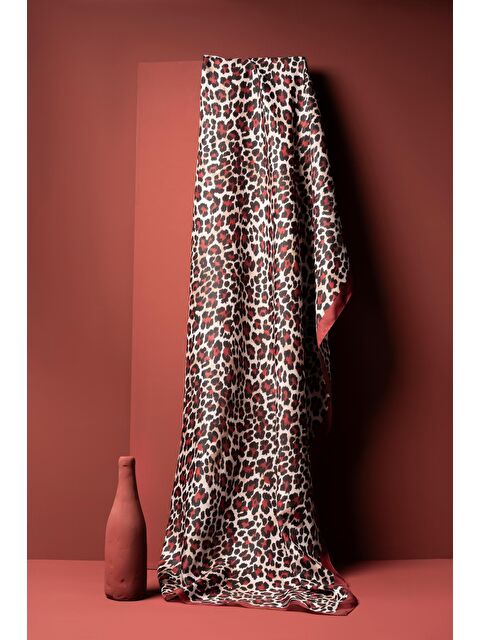 Jawel Kadın Leopar Desen Soft Şal - S000372310-19951