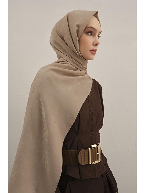 ARMİNE Lyocell Naia Kare Monogram Şal 6 04 - S000424164-29705