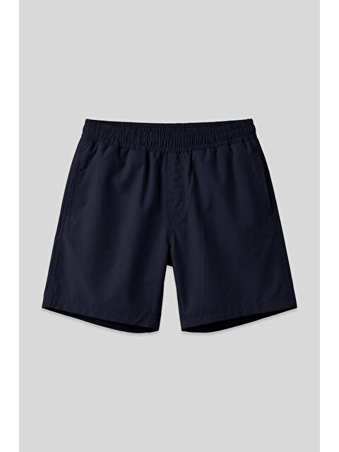 Tommylife Lacivert Hızlı Kuruyan Standart Fit Erkek Deniz Şortu - 81237