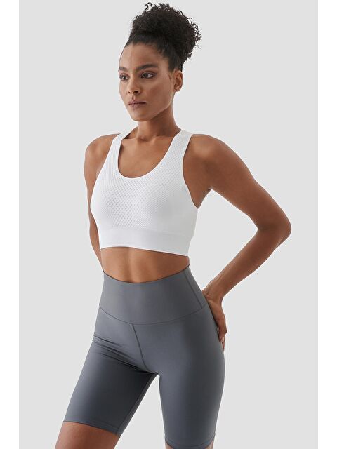 Superstacy Rhea Dikişsiz Beyaz Sporcu Sütyeni - S000221521-20063