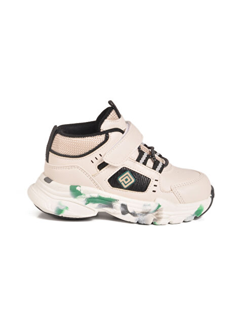 Pepino Krem Cırtlı Hafif Unisex Bebek Spor Ayakkabı 2063 B - S000426753-19966