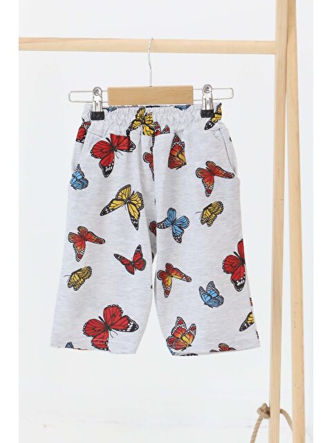 Tofisa Erkek Çocuk Gri Baskılı Şort - 27317 - S000434452-20600