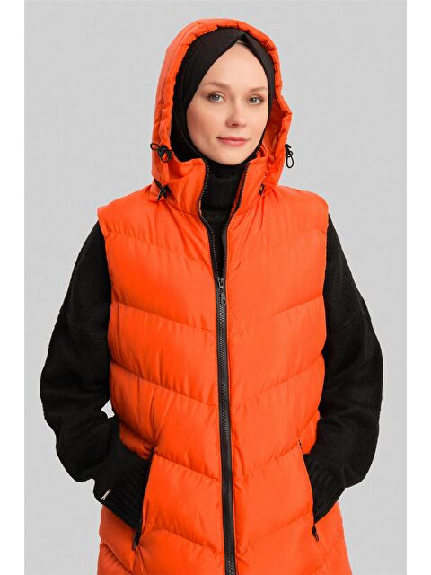 ARMİNE Kapitone Mont 23Kd8306 Oranj - S000310839-20013