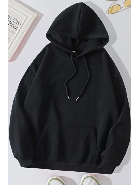 uyguntarz Unisex Heart Sırt Baskılı Oversize Sweatshirt - S000265627-19351