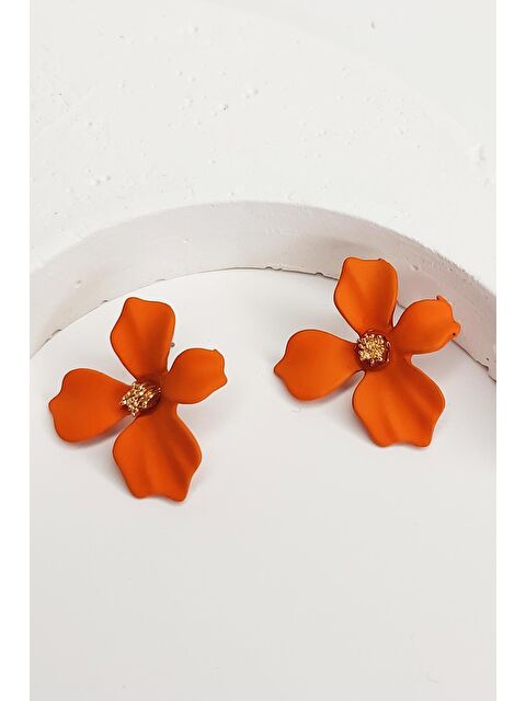 New Obsessions Zarif Çiçekli Çivi Küpe - S000182407-20013