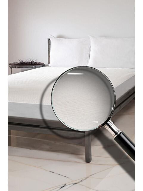 Varol 100x200 cm Sıvı Geçirmez Tek Kişilik Fitted Alez Beyaz Kırmızı - S000380397-20063