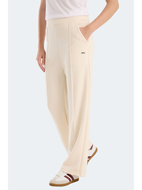 SLAZENGER VILLE CZG Kadın Bol Paça Ekru Eşofman Altı - S000495917-19965