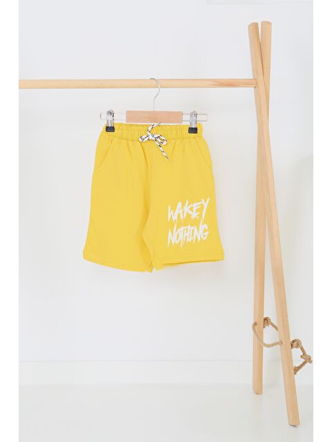 Tofisa Erkek Çocuk Sari Baskılı Şort - 27343 - S000434459-20072