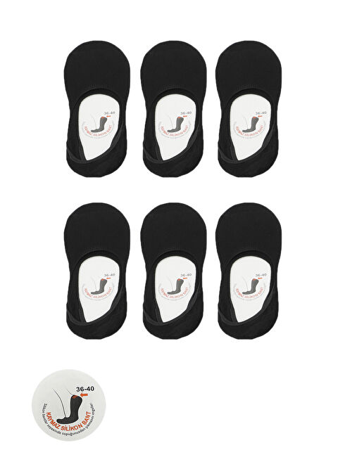 SLAZENGER JAMAR 6 lı Set Kadın  Siyah Çorap - S000495922-19351