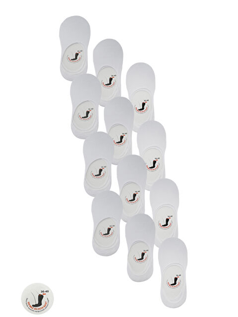 SLAZENGER JAMAR 12 li Set Kadın  Beyaz Çorap - S000495924-20063