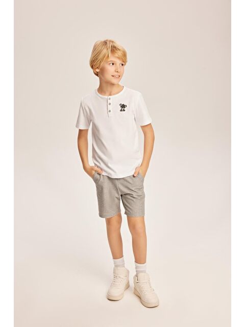 Luess Erkek Çocuk Düğme Detaylı İkili Takım - S000162323-20063