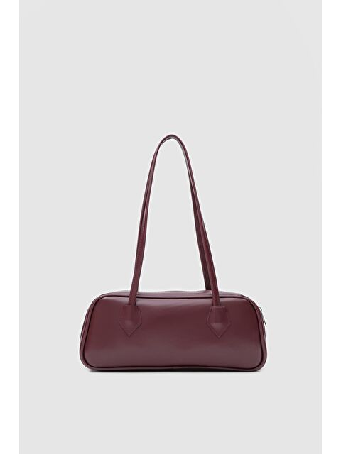 Shulebags Boheme Vintage Bowling Çanta Bordo - S000423555-19951