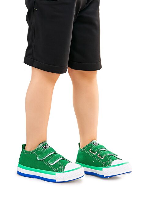 Kiko Kids Linen Cırtlı Erkek Bebek Keten Spor Ayakkabı - S000216437-18194