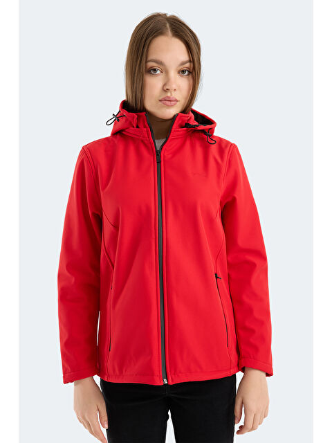 SLAZENGER HEAT CONTROL Kadın Çıkarılabilir Kapüşonlu Kırmızı Mont & Kaban - S000495929-20045