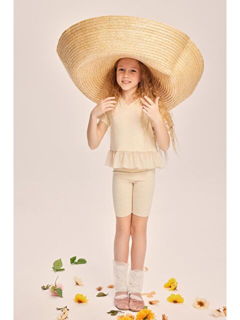 Luess Kız Çocuk Altı Fırfırlı İkili Takım - S000162330-19928