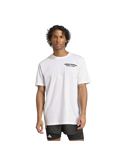 Adidas Running Tacos Later Graphic Erkek Beyaz Tişört - S000517213-20063