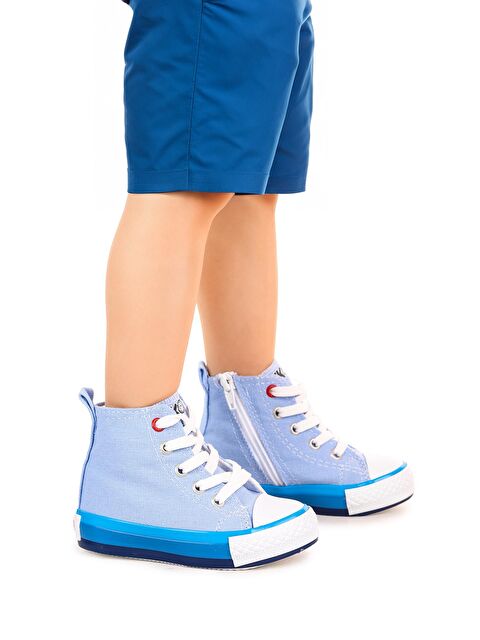 Kiko Kids Tinna Bağcıklı Erkek Bebek Boğazlı Keten Spor Ayakkabı - S000218665-17234