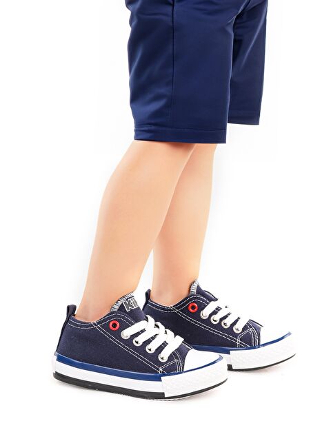 Kiko Kids Tinna Bağcıklı Erkek Bebek Keten Spor Ayakkabı - S000216436-21164
